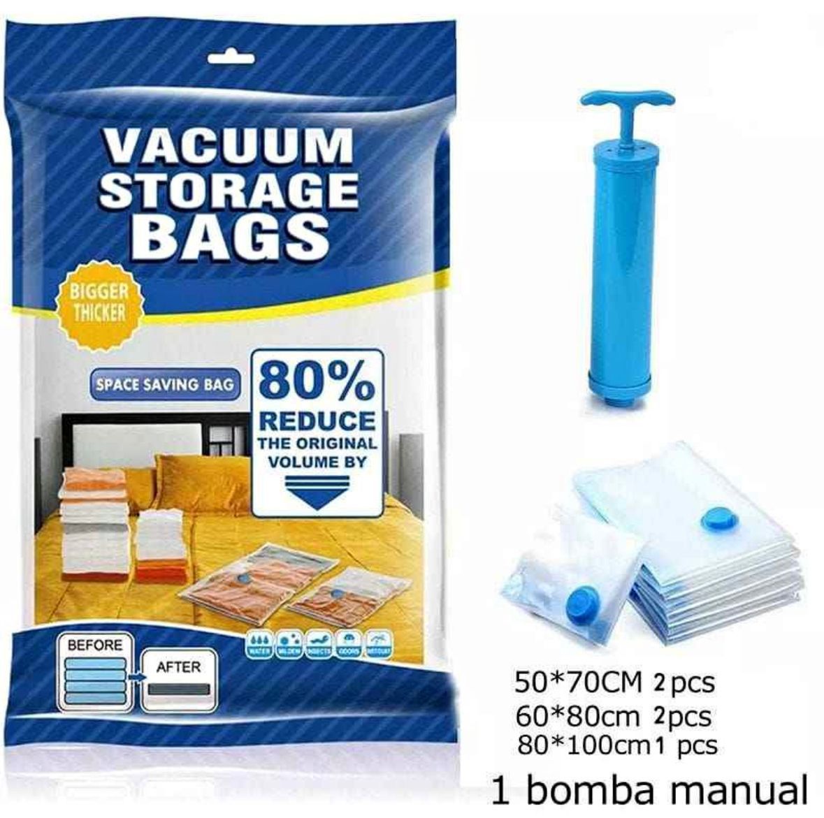 Set de bolsa al vacio con succionador - Imagen 1